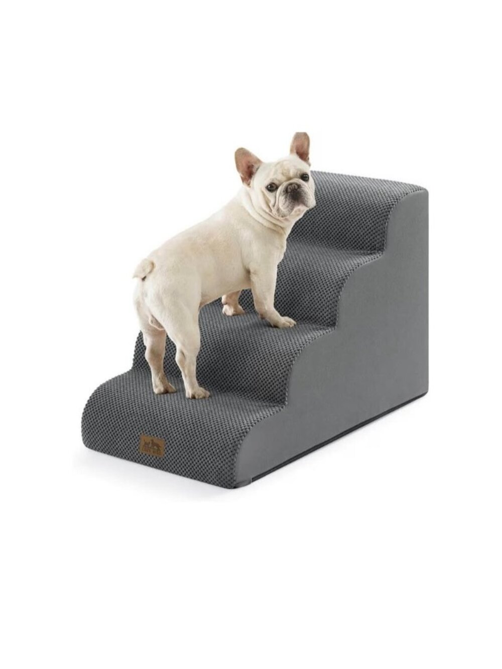 SEALED COZY KISS Wide Dog Stairs for Small Dog 19.7" H, 4 Step